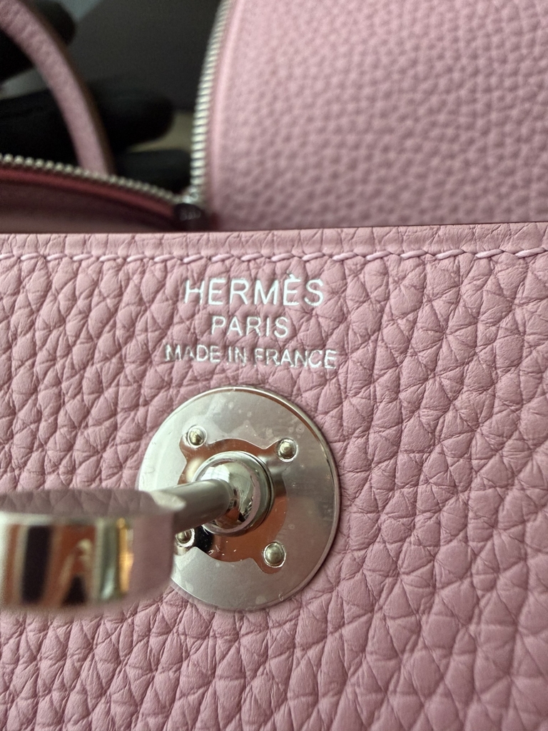 Lindy Mini Original Leather Clemence in Mauve Sylvestre with Silver Hardware