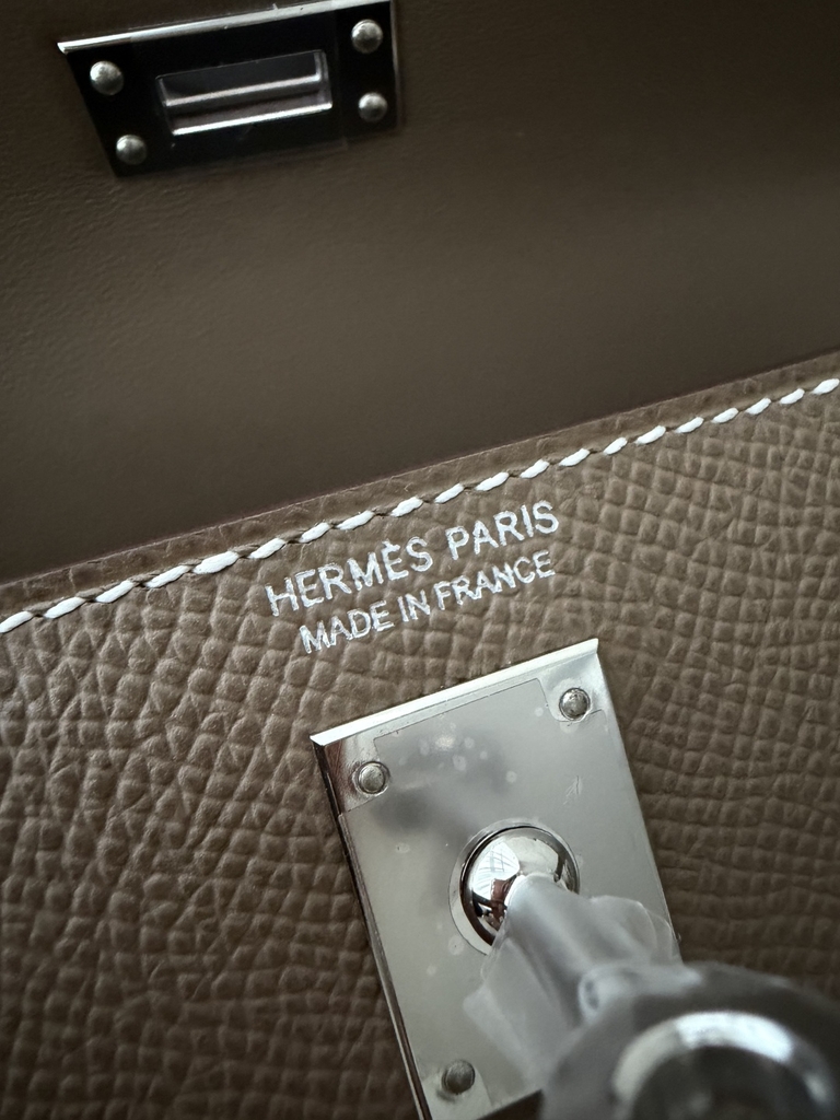 Mini Kelly II Original Leather Epsom Grey CK18