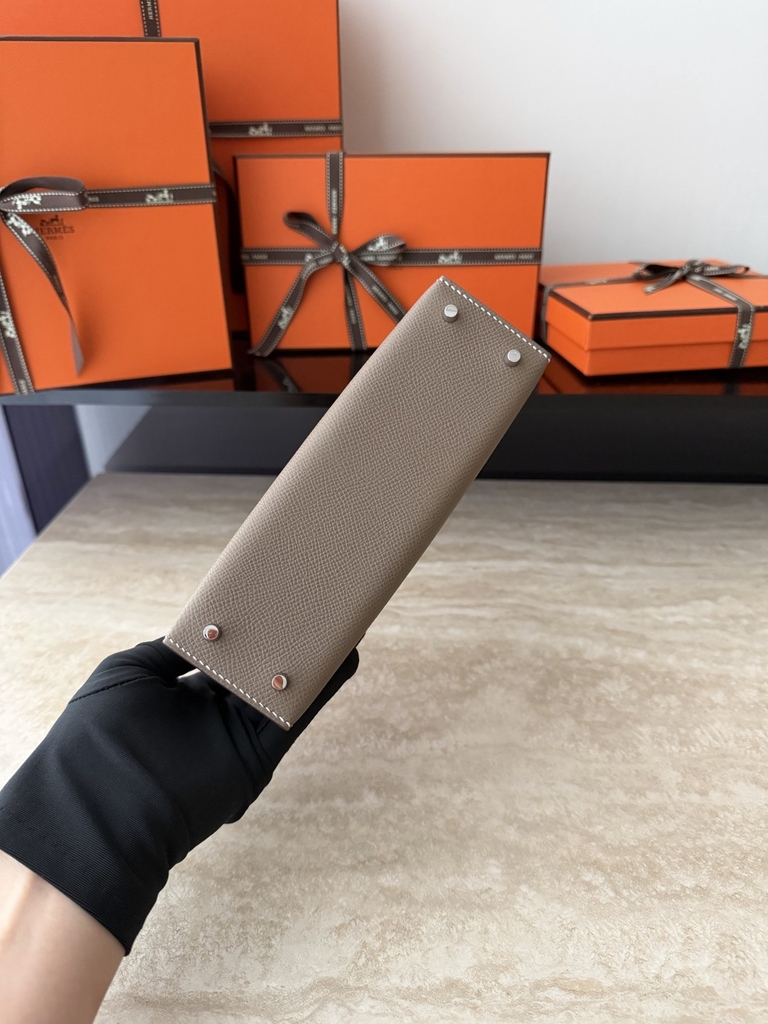 Mini Kelly II Original Leather Epsom Grey CK18