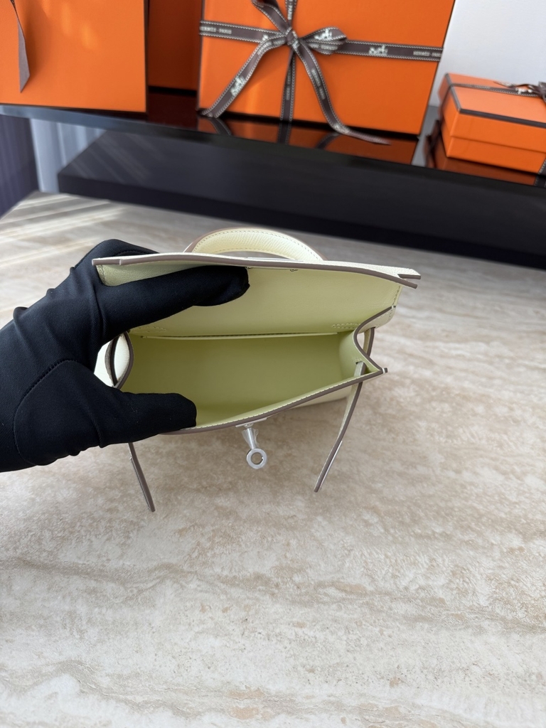 Mini Kelly II Epsom Leather Original - Jaune Milton Color