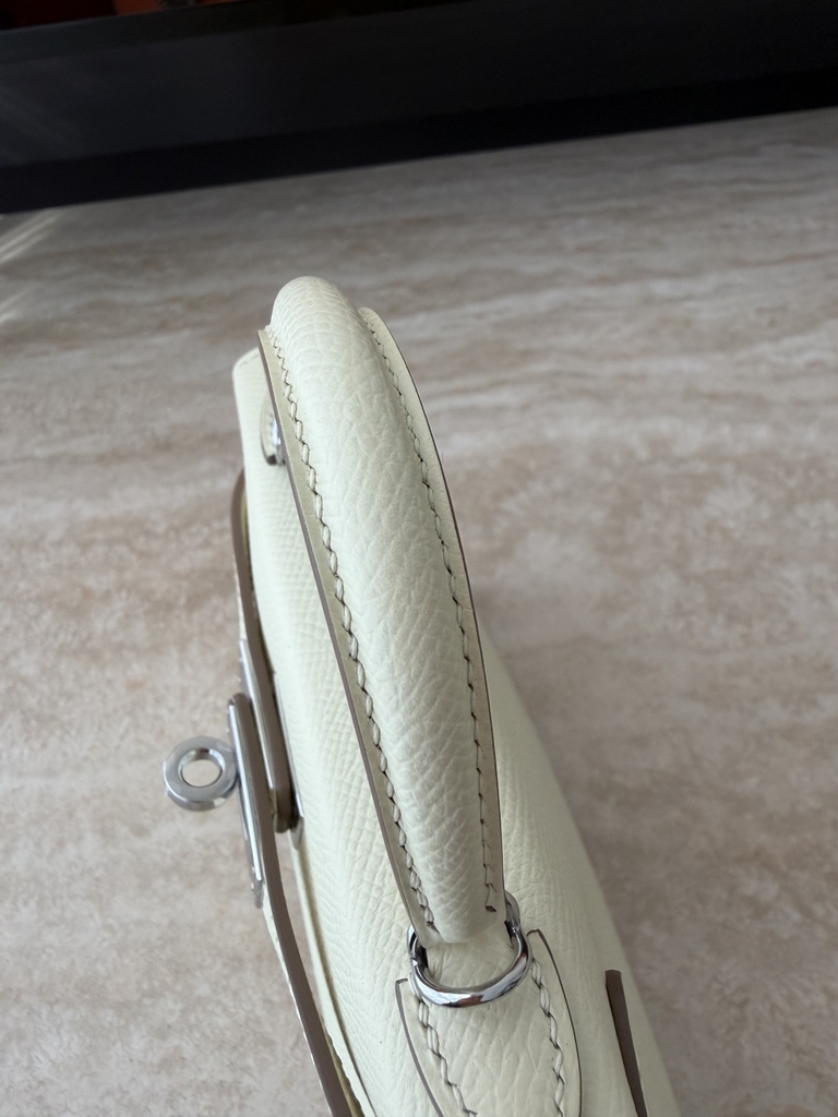 Mini Kelly II Epsom Leather Original - Jaune Milton Color