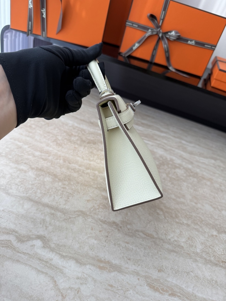 Mini Kelly II Epsom Leather Original - Jaune Milton Color