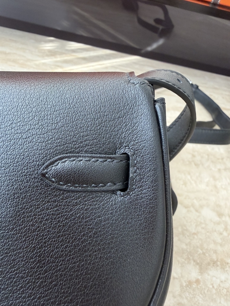 Kelly Moove Original Leather Swift Leather Bag Noir