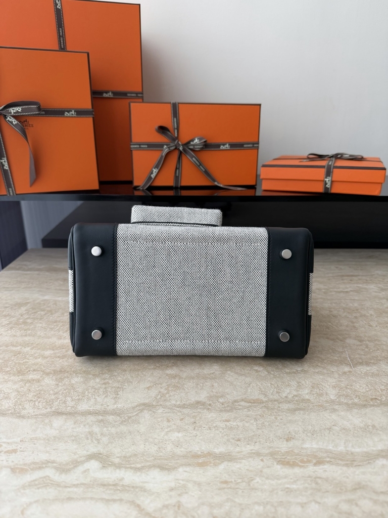 Birkin 25cm Cargo Original Leather Swift Skin Canvas Bag