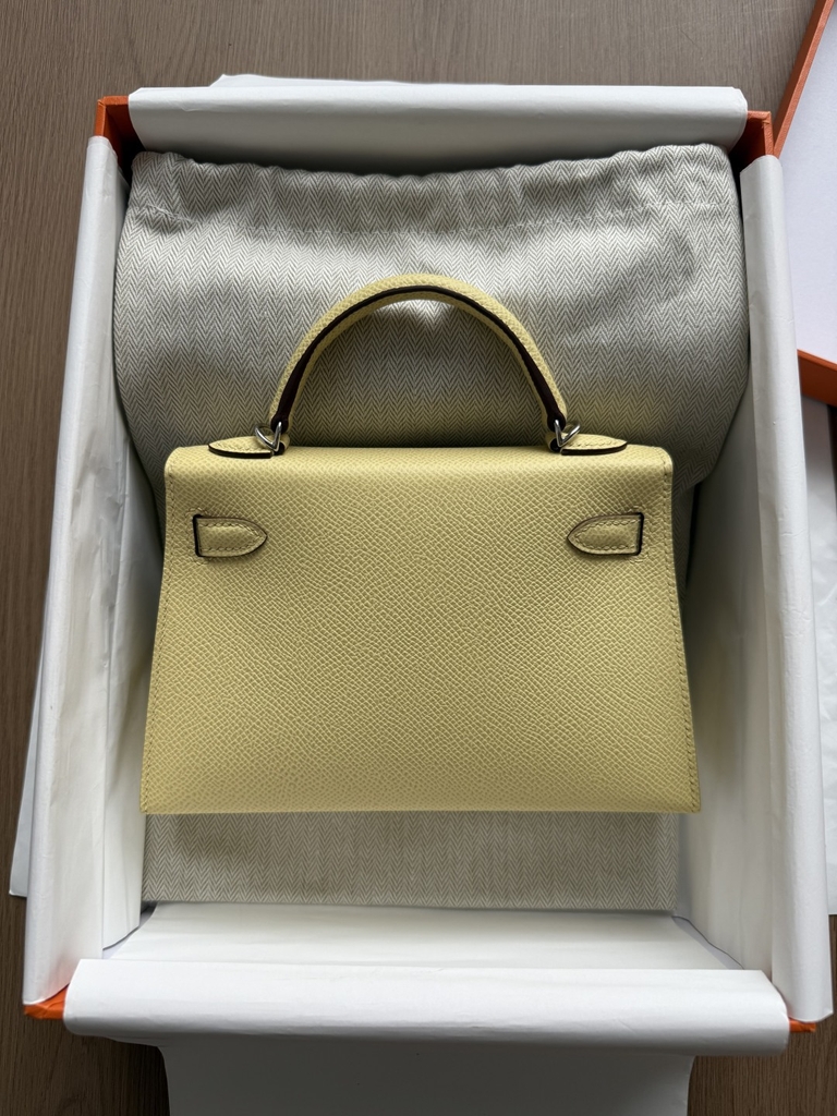 Kelly Mini - Jaune Poussin - Epsom - PHW