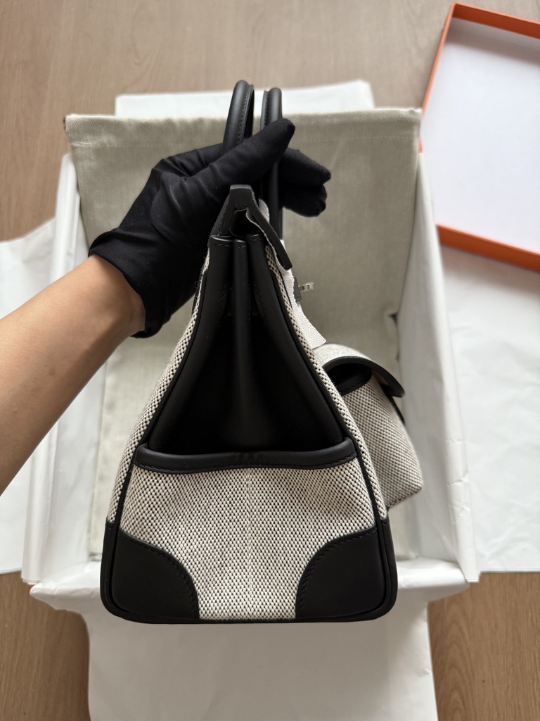 Birkin Cargo - Panda - Swift/ Toile - PHW
