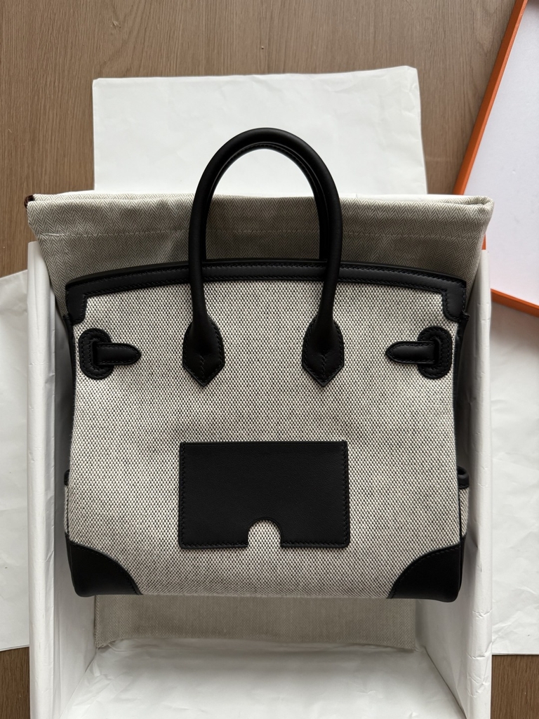 Birkin Cargo - Panda - Swift/ Toile - PHW