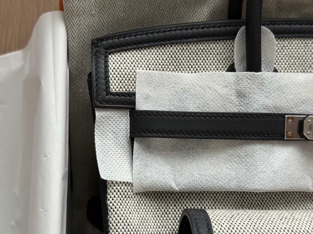 Birkin Cargo - Panda - Swift/ Toile - PHW