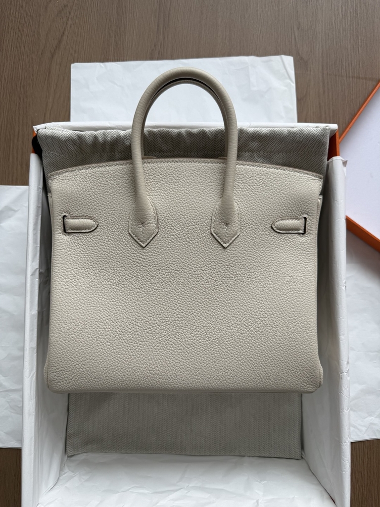 Birkin 25 - Craie- Togo - PHW