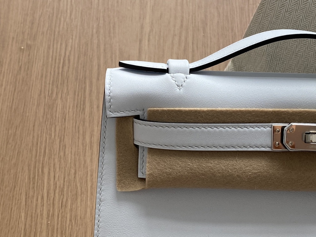 Kelly Pochette - Blue Brume - Swift - PHW