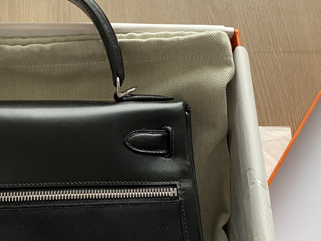 Kelly 28 Lakis - Noir - Box/ Toile - PHW