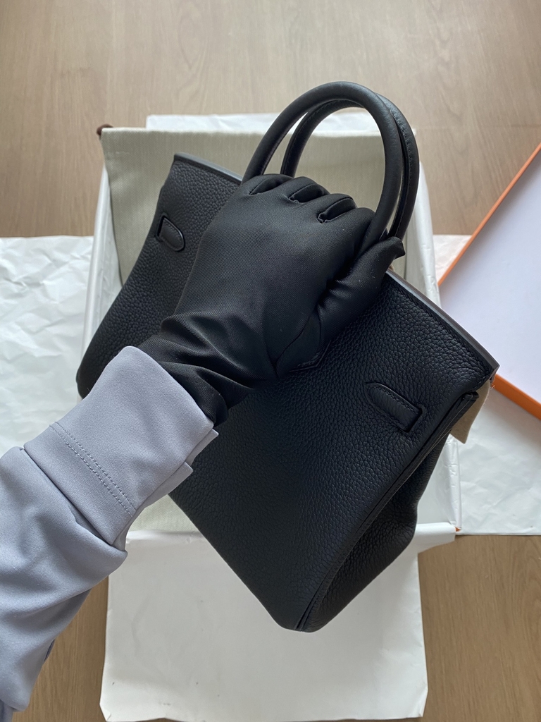 Birkin 25 - Noir - Togo - PHW