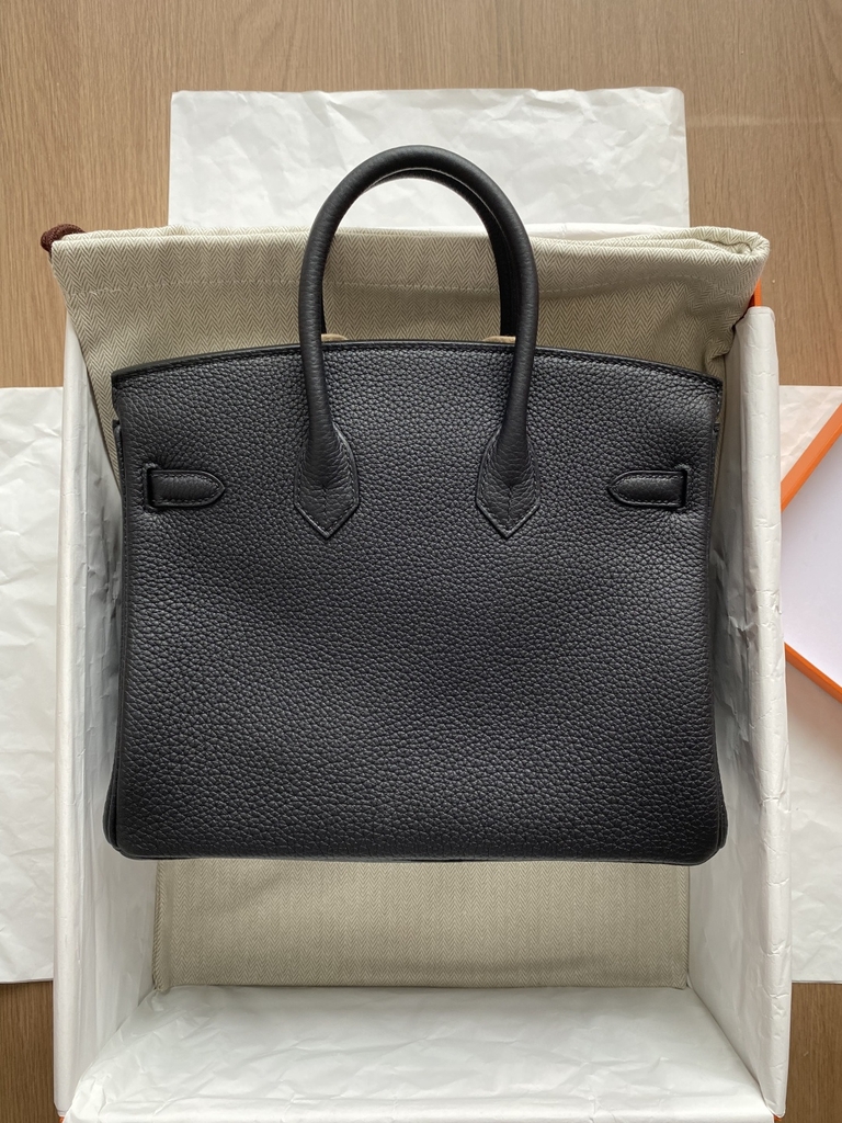 Birkin 25 - Noir - Togo - PHW