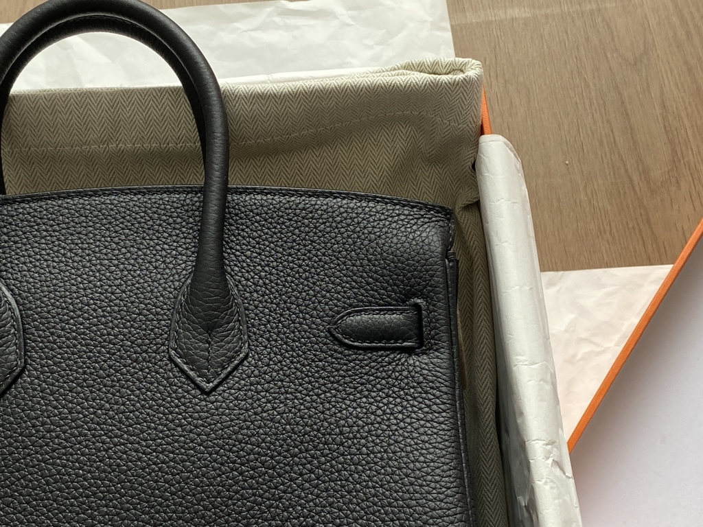 Birkin 25 - Noir - Togo - PHW