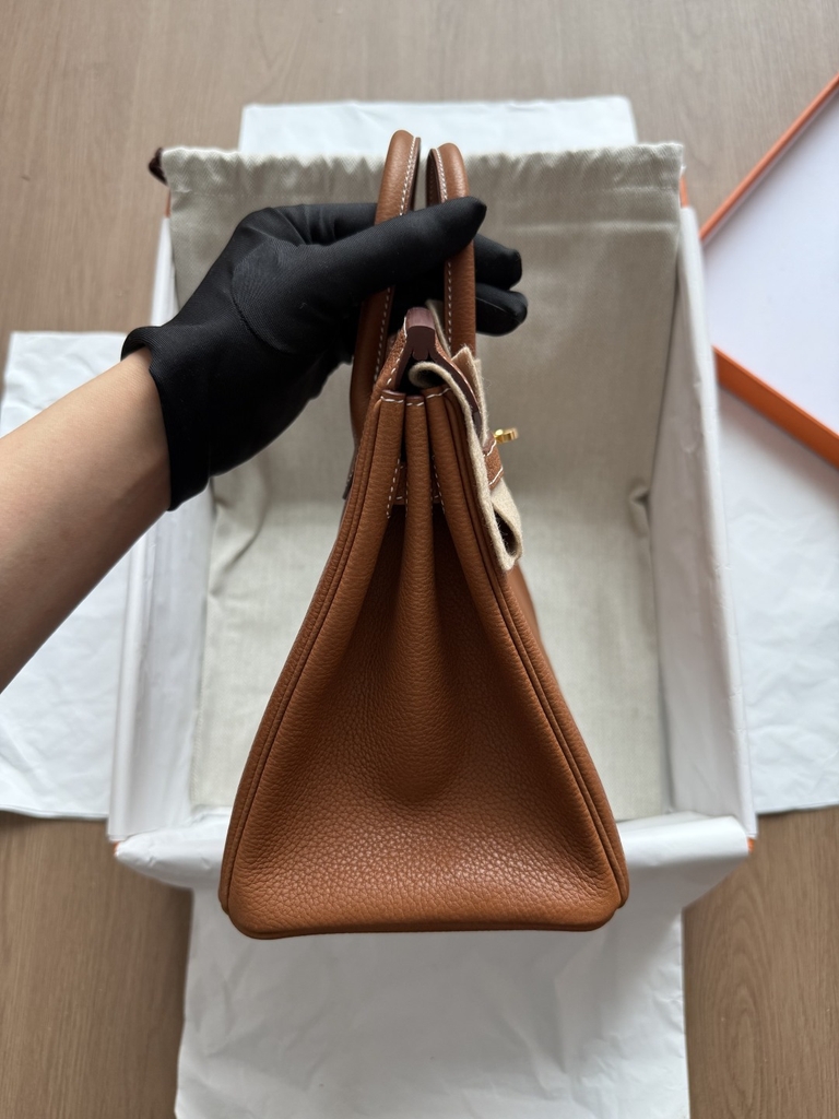 Birkin 25 - Gold - Togo - GHW