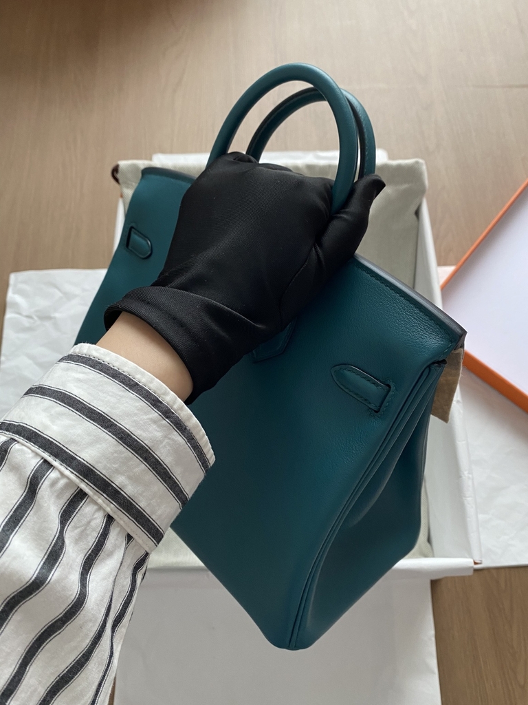 Birkin 25 - Blue - Swift - GHW