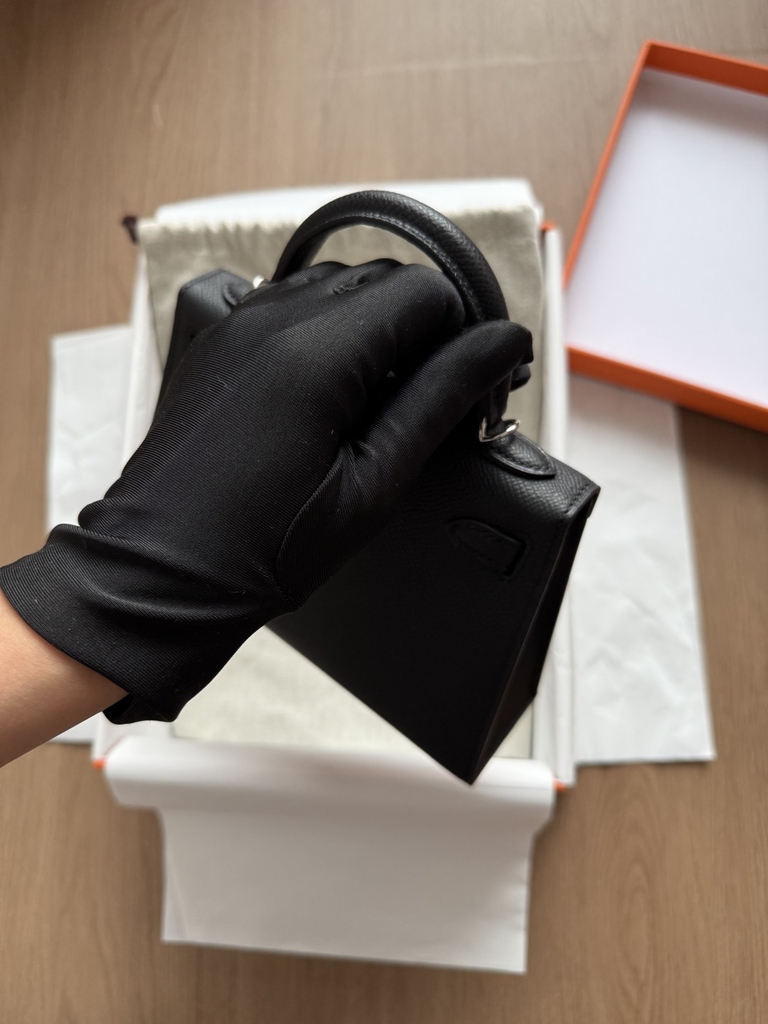 Kelly Mini 2 - Noir - Epsom - PHW