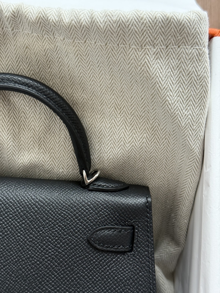 Kelly Mini 2 - Noir - Epsom - PHW