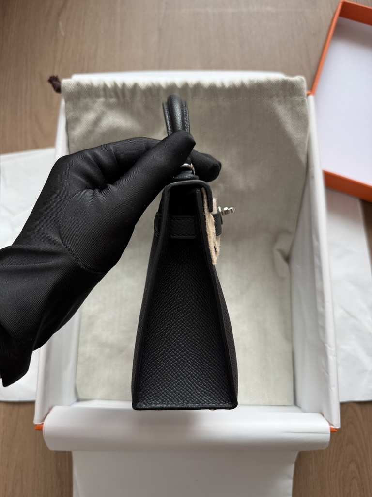 Kelly Mini 2 - Noir - Epsom - PHW