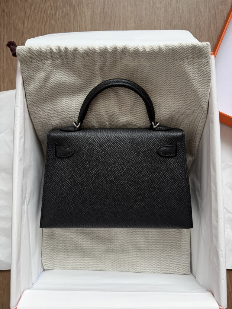Kelly Mini 2 - Noir - Epsom - PHW