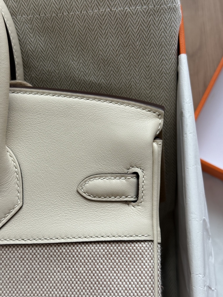 Birkin 25 - Nata- Toile H - PHW