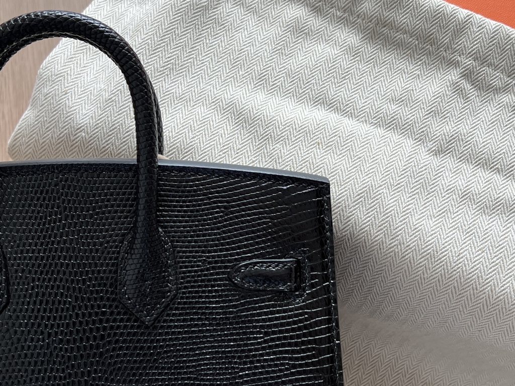 Birkin 20 Sellier - Noir - Lizard - PHW