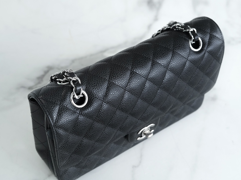 Chanel Classic Flap Medium Black Leather Bag