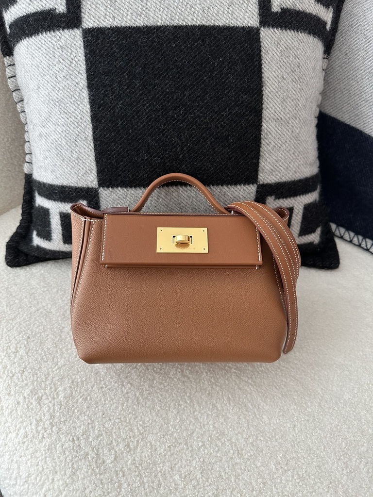 Kelly 2424 Mini 21cm Evercolor Swift Leather CC37 Gold
