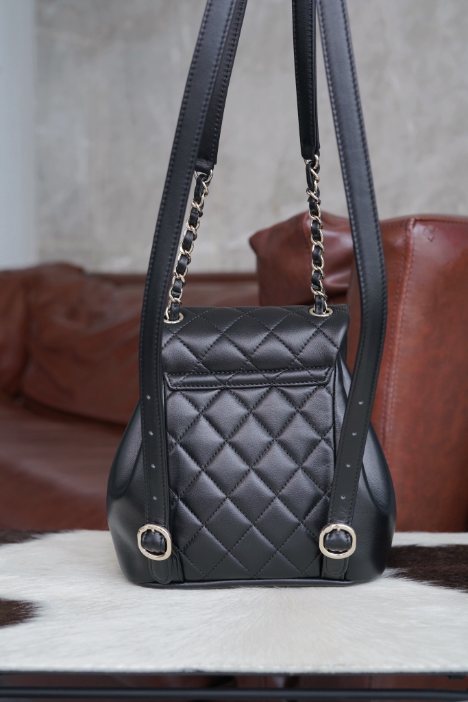 CHANEL 24p DUMAS Black Backpack