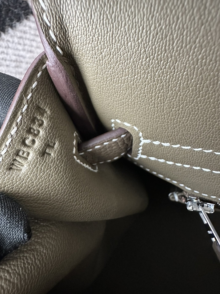 Birkin 30cm in Imported Togo Leather, CK18 Etoupe Grey with Silver Hardware.