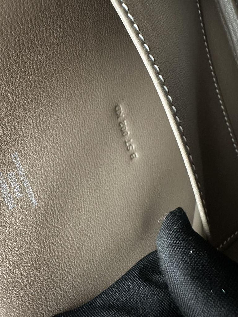 Mini Bolide in Imported Chevre Goat Leather, CK18 Etoupe Grey with Silver Hardware.