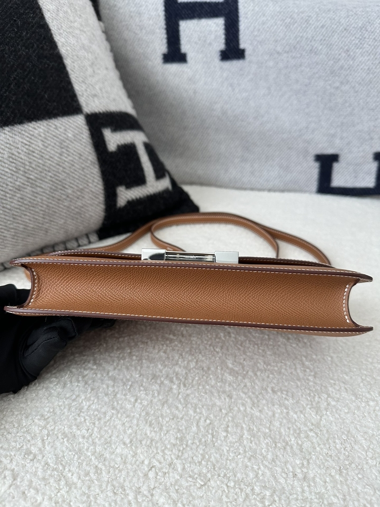New Constance Elan in Imported Epsom Leather, CK37 Gold with Silver Hardware