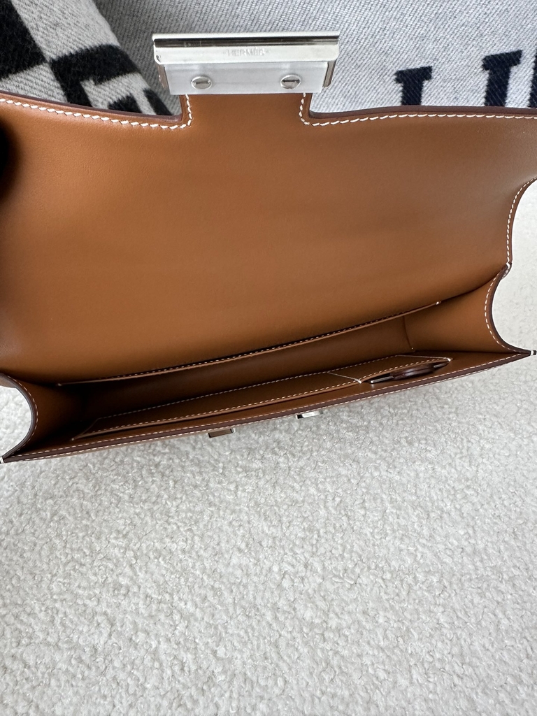 New Constance Elan in Imported Epsom Leather, CK37 Gold with Silver Hardware