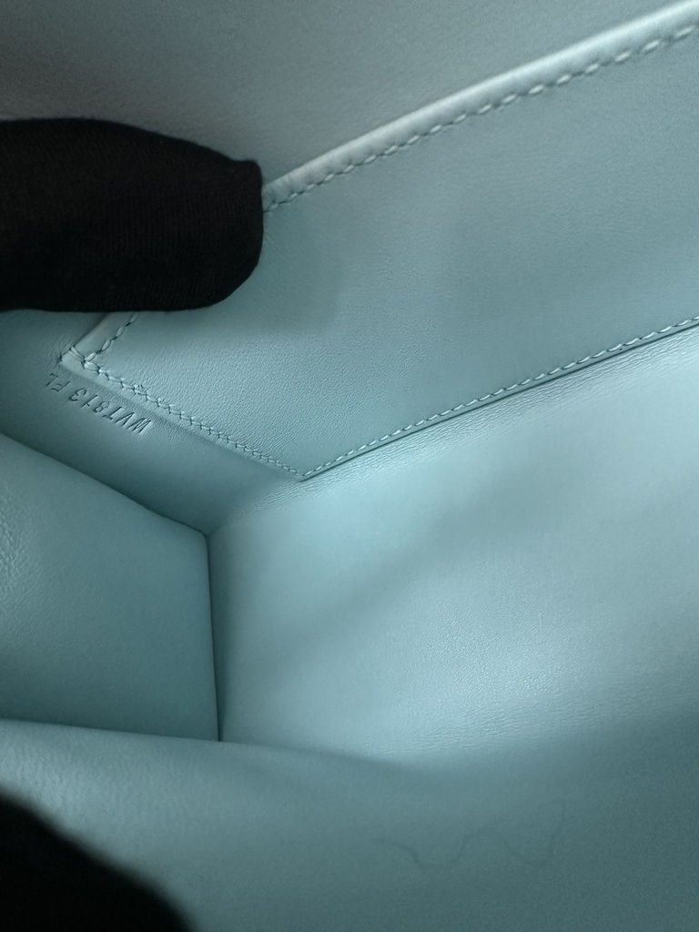 Kelly Mini II Second Generation in Imported Evercolor Goatskin, U2 Bleu Zephyr with Silver Hardware