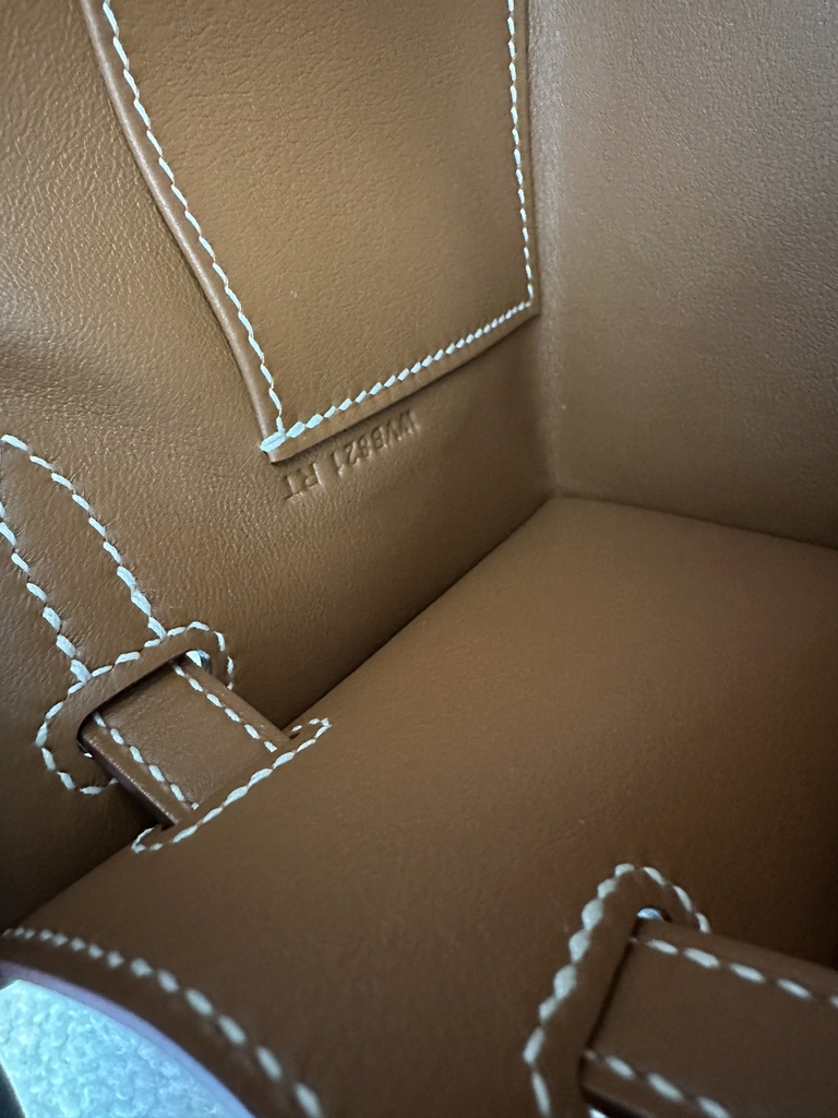 Kelly Pochette 22cm Swift  Calfskin Leather CC37 Gold Brown Gold Hardware