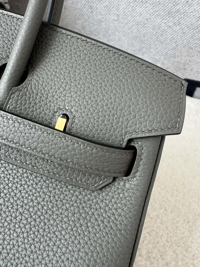 Birkin 25cm Togo Calfskin Leather 0L Gris Meyer Cloud Gray Gold Hardware