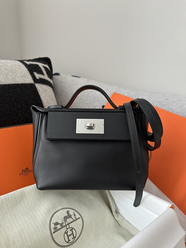 2424 mini 21cm volupto Swift CK89 Noir silver hardware