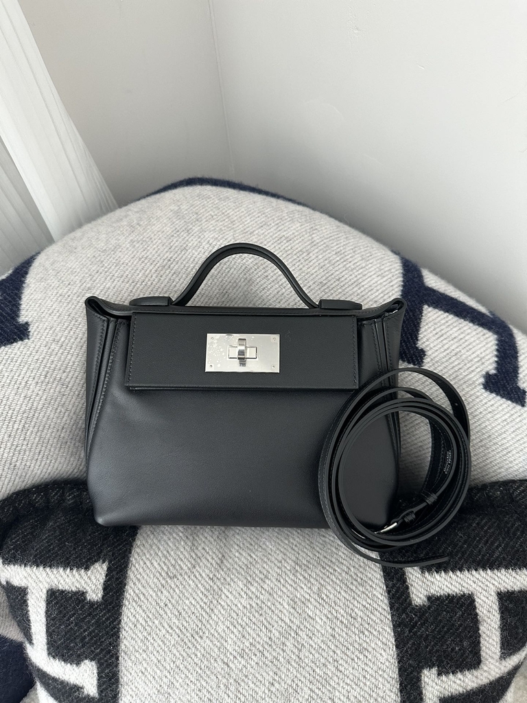 2424 mini 21cm volupto Swift CK89 Noir silver hardware