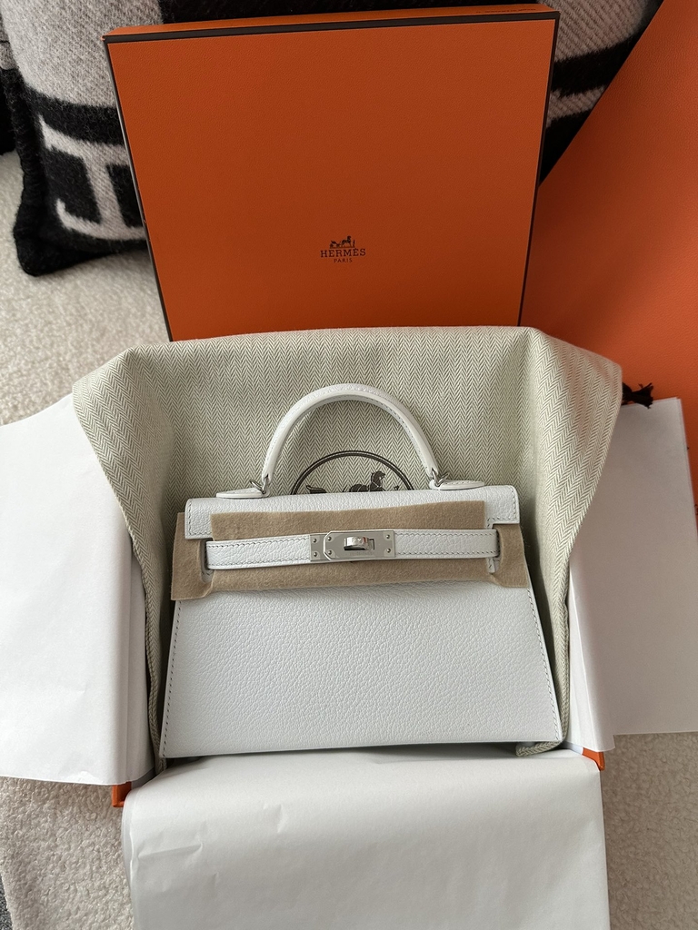 Kelly mini II  evercolor CK01  Blank silver hardware