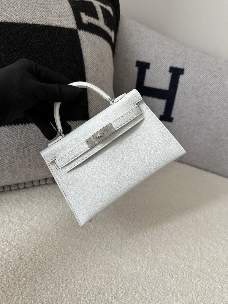 Kelly mini II  evercolor CK01  Blank silver hardware