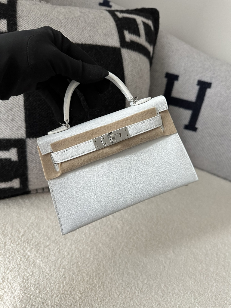 Kelly mini II  evercolor CK01  Blank silver hardware