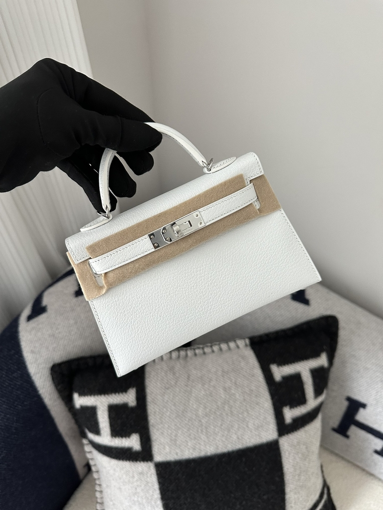 Kelly mini II  evercolor CK01  Blank silver hardware