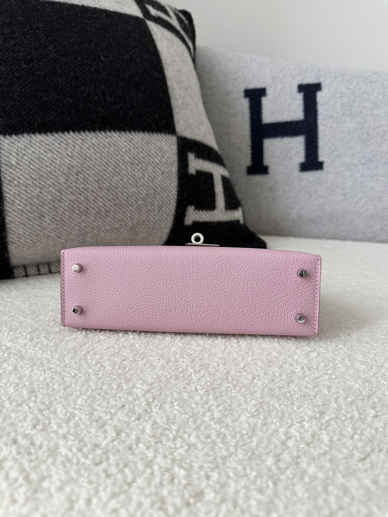Kelly mini II evercolor X9  Mauve sylvestre silver hardware