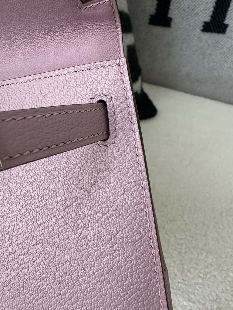 Kelly mini II evercolor X9  Mauve sylvestre silver hardware