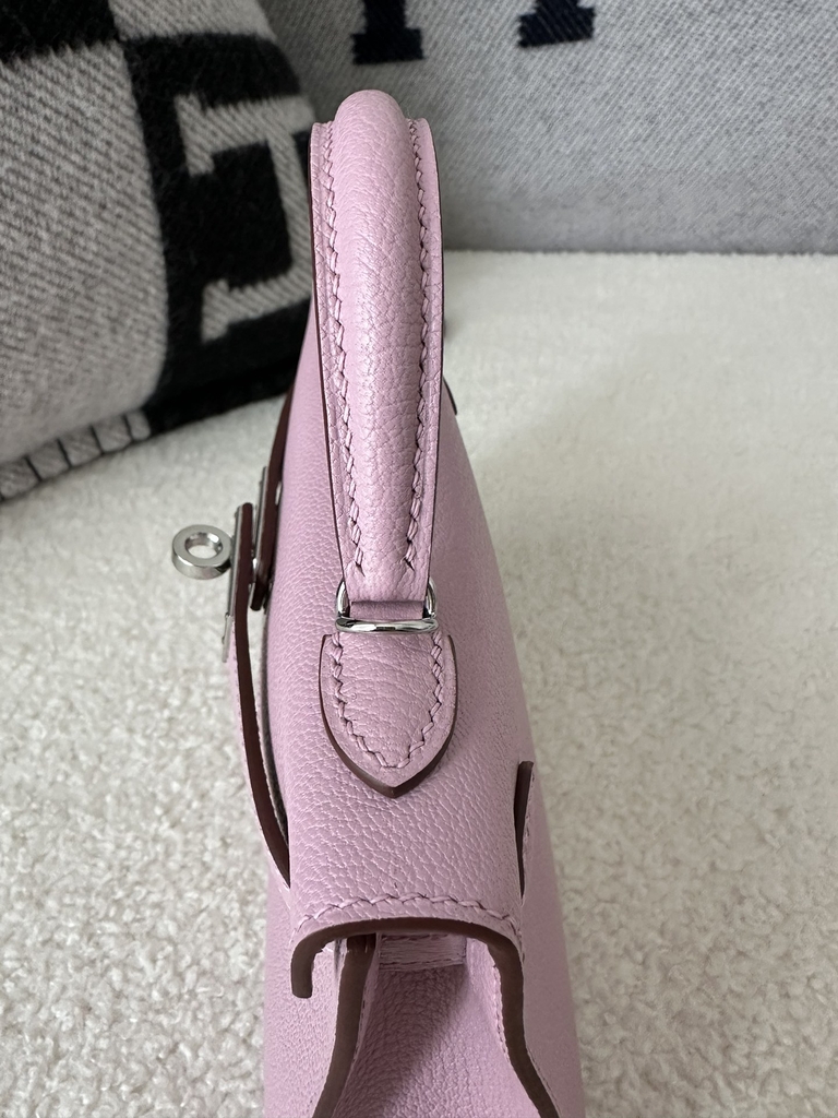 Kelly mini II evercolor X9  Mauve sylvestre silver hardware
