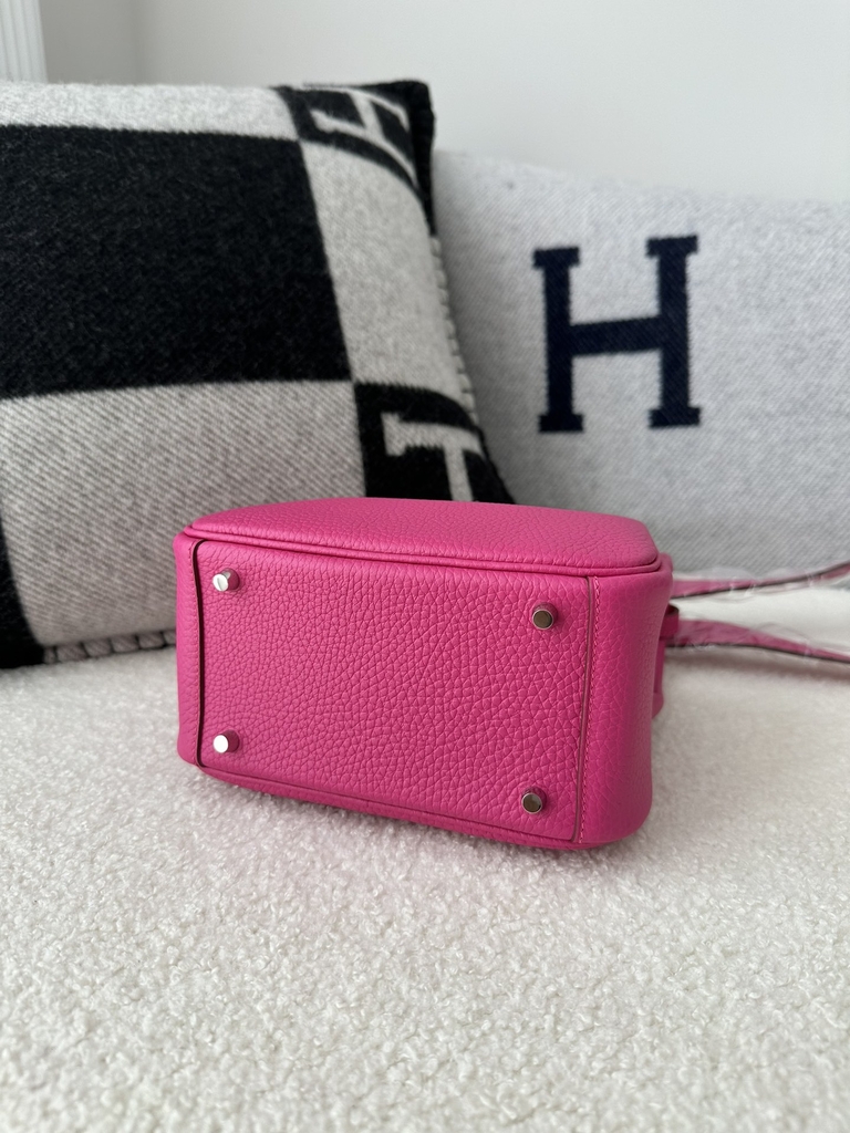 Lindy mini Tc Clemence  5R Rose Shocking silver hardware