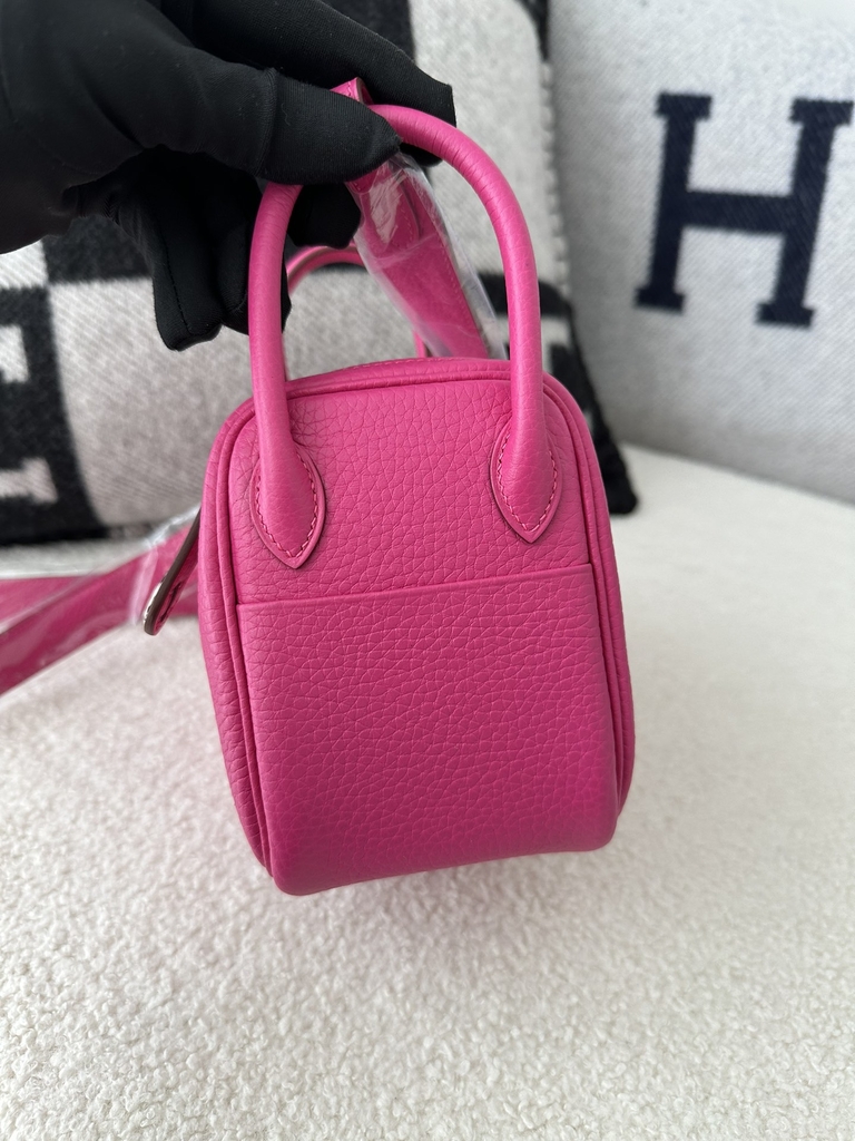 Lindy mini Tc Clemence  5R Rose Shocking silver hardware