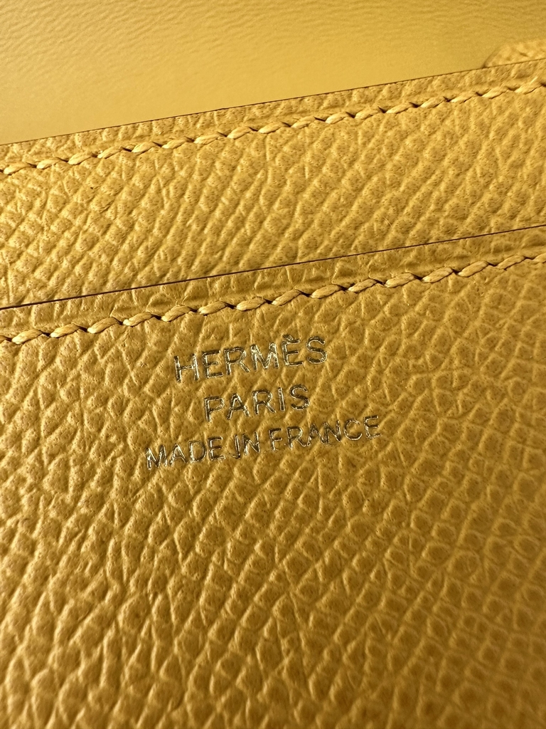 Constance to go epsom 9D Jaune ambre  Gold hardware