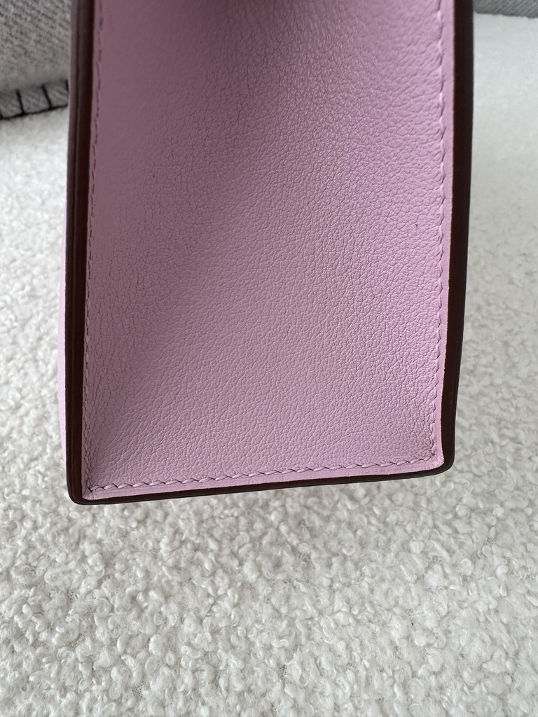 Kelly pochette 22cm  Swift X9  Mauve sylvestre  Gold hardware