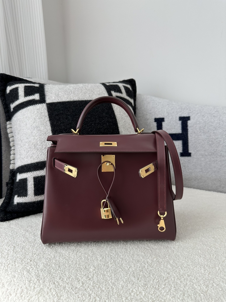 Kelly 28cm box   CC55 Rough H  Gold hardware